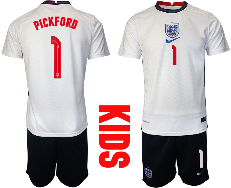 2021 European Cup England home Youth #1 soccer jerseys